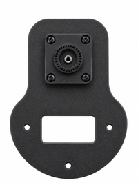 Adaptador Quad Lock para CFMoto 450MT, pieza impresa vista frontal